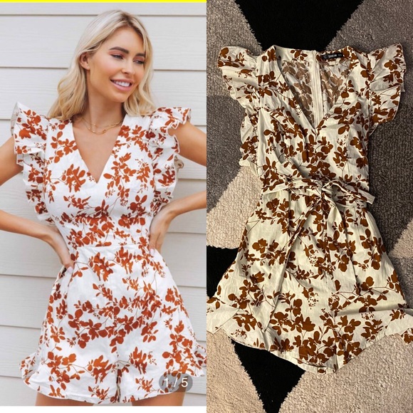 SHEIN Floral Romper